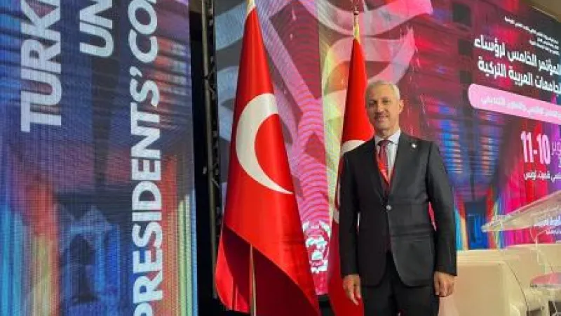 Rektör Eren, Türk- Arap Üniversite Rektörleri Kongresinde