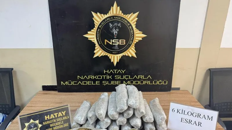 Reyhanlı'da 6 Kg Esrar