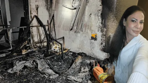 Rezidansta çıkan yangında feci şekilde can verdi
