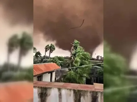 İtalya'da hortum kabusu kamerada! Sicilya bölgesinde 4'ü çocuk 9 kişi yaralandı - fotoğraf 2