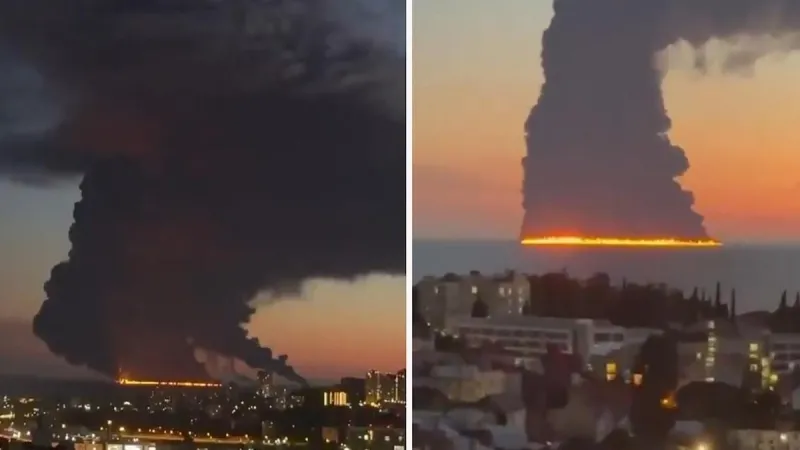 Rusya'nın Soçi kentinde petrol tankeri vuruldu