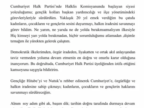 CHP’li İBB Meclis Üyesi Ebru Akgün Pekel istifa etti - fotoğraf 2