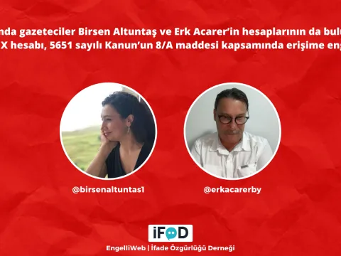 Birsen Altuntaş ve Erk Acarer dahil onlarca sosyal medya hesabına erişim engeli - fotoğraf 1