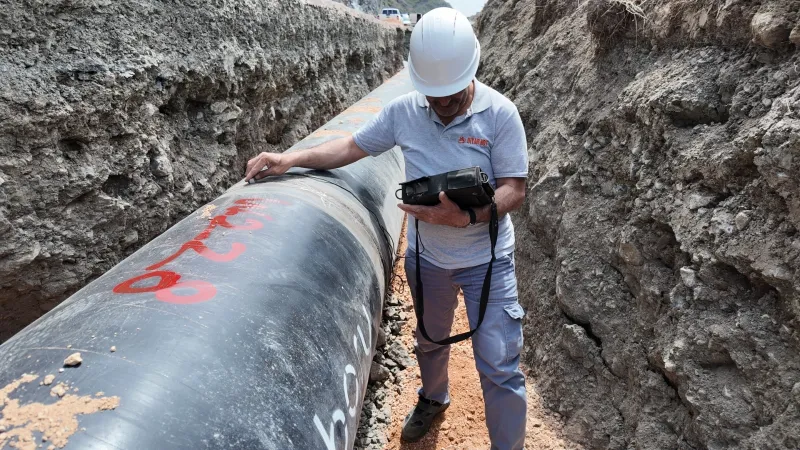 SAMANDAĞ AKÇAY İSALE HATTINDA SON AŞAMA