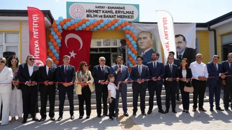 SAMANDAĞ HİKMET KAMİL ERYILMAZ BİLİM VE SANAT MERKEZİ AÇILDI