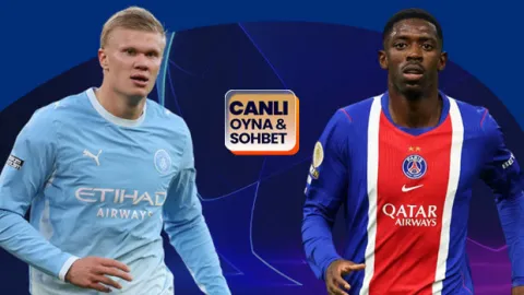 Şampiyonlar Ligi'nde dev karşılaşma! Manchester City - Paris Saint Germain maçının heyecanı canlı sohbet ile Misli'de