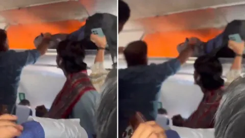 Şarj cihazı patladı uçakta yangın çıktı