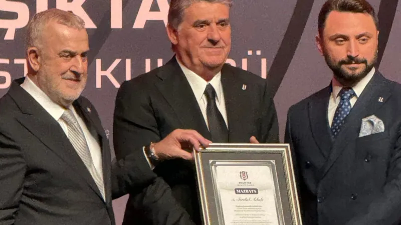 Serdal Adalı ve yönetimi mazbatasını aldı