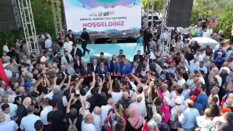 SERİNYOL-MADENLİ YOLU GÖRKEMLİ TÖRENLE AÇILDI