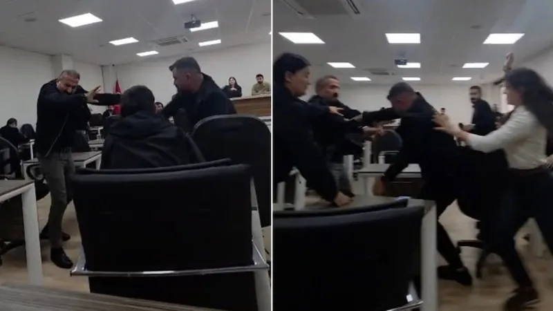 Silopi Belediye Meclisi'nde tekme ve yumruklu kavga