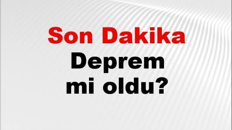 Son dakika Adana'da deprem mi oldu? Az önce deprem Adana'da nerede oldu? Adana deprem Kandilli ve AFAD son depremler listesi 04 Ekim 2026