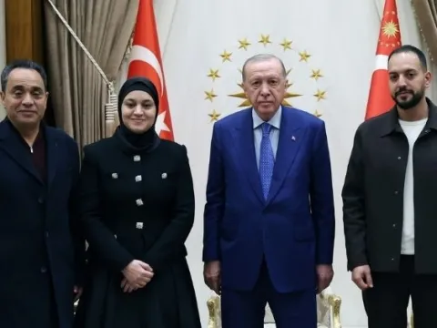 Cumhurbaşkanı Erdoğan, hayatını kaybeden Filistinli Hind Rajab'ın ailesini kabul etti - fotoğraf 1