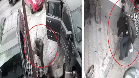 Tamirhanede 3 kişinin yaralandığı silahlı kavga kamerada