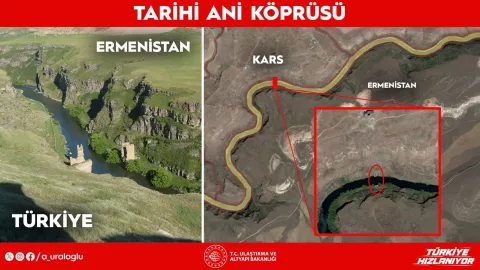 Tarihi Ani Köprüsü yeniden inşa ediliyor