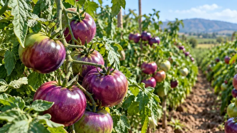 Tarlalarda yeni dönem başladı: Domateslar renk değiştirerek çiftçiyi uyaracak