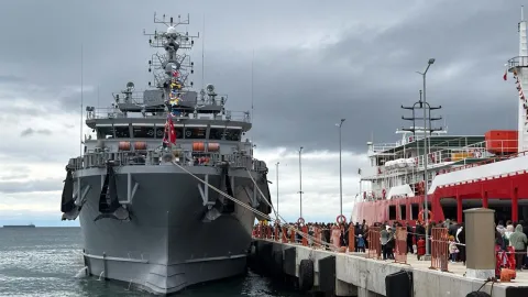 TCG Işın arama kurtarma gemisi Tekirdağ'da ziyarete açıldı