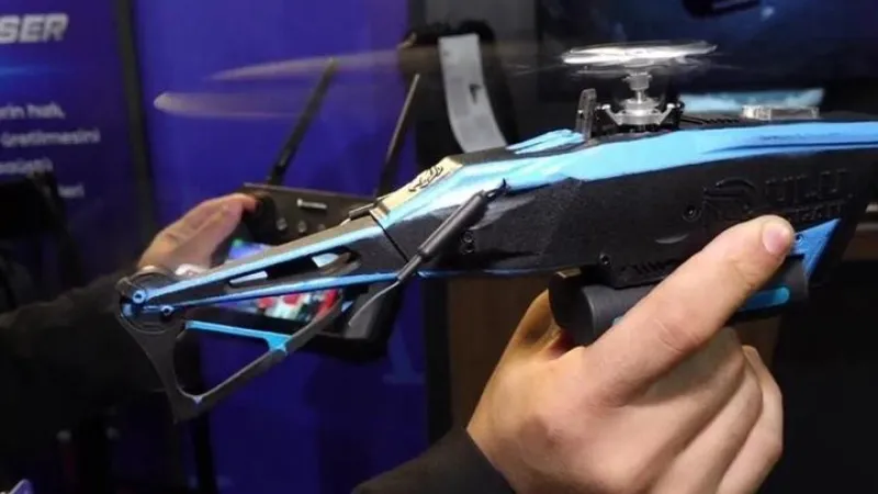 TEKNOFEST'te dikkat çeken cihaz: NANOALP helikopter