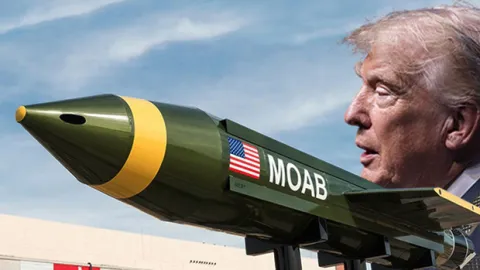 Trump'tan korkunç açılama: MOAB bombasını kullanabiliriz... "Tüm bombaların anası olarak biliniyor"