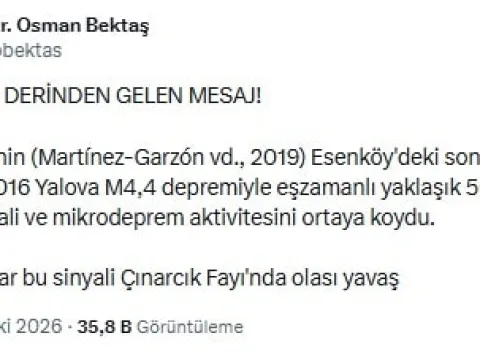 Prof. Dr. Osman Bektaş anlattı! Marmara'da korkutan hareketlilik: 10 yıllık deprem detayı ortaya çıktı - fotoğraf 2