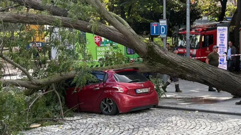 Türkiye kuvvetli yağış ve fırtınaya teslim: Minare yıkıldı, ağaç devrildi, öğlenciler mahsur kaldı...