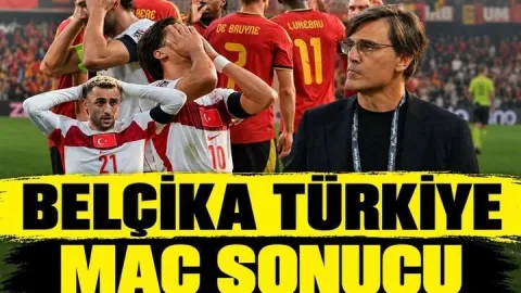 TÜRKİYE MAÇI KAÇ KAÇ BİTTİ? Belçika Türkiye Maç Sonucu | Milliler üçüncü sınavını Belçika deplasmanında verdi!