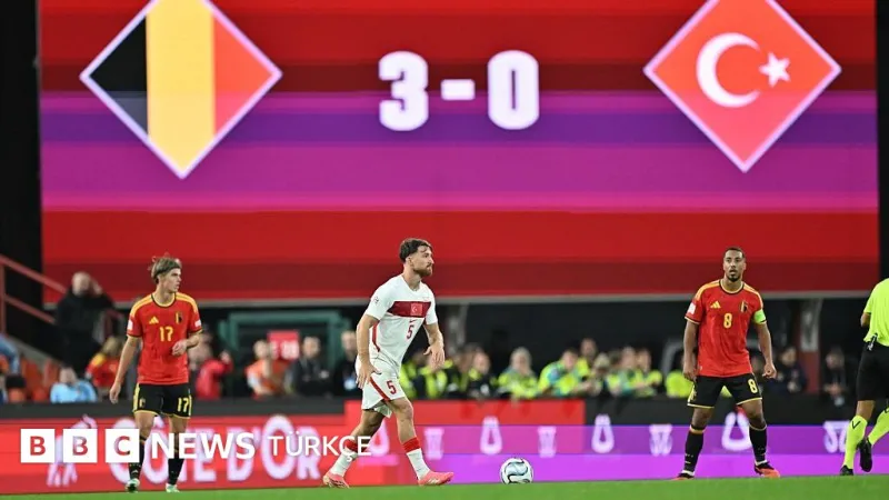 Türkiye, Uluslar Ligi'nde üçüncü yenilgisini Belçika deplasmanında aldı: 3-0