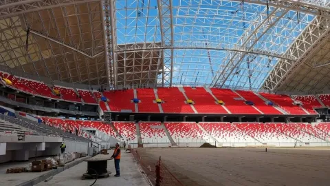Türkiye yeni stadında sona gelindi