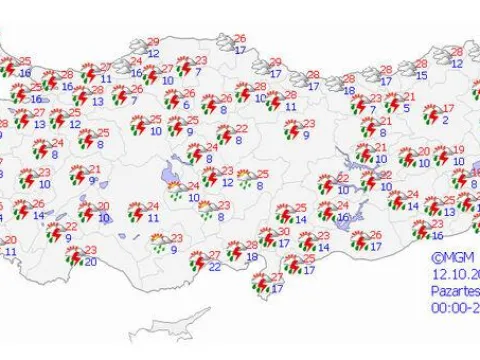 Sıcaklık 4-6 derece düşüyor! 13 kent için "sarı" alarm... Meteoroloji saat verdi! - fotoğraf 2