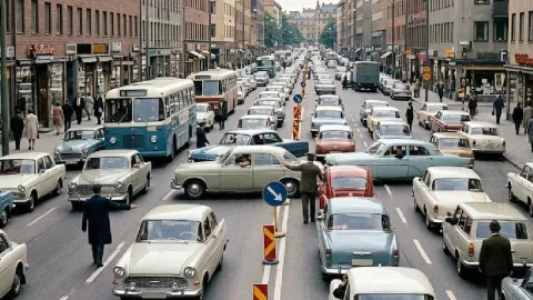 Ülkenin trafik yönünü bir gecede değiştirdiler
