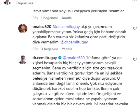 İzmir ayağa kalktı! Cemil Tugay işi gücü bıraktı sosyal medyada cevap yetiştiriyor - fotoğraf 2