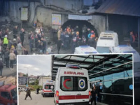 Virajı alamayan kömür yüklü TIR uçuruma devrildi: 2 yaralı - fotoğraf 4