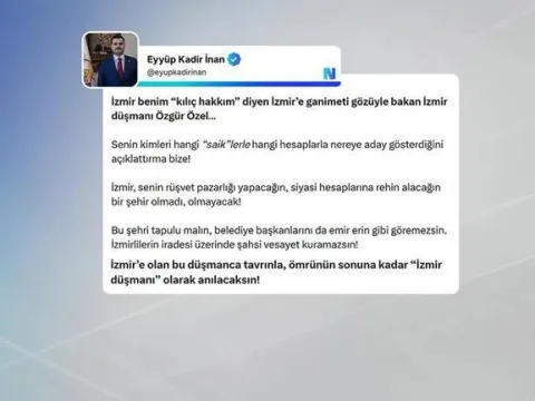"Burnundan fitil fitil getireceğim" diyen Özgür Özel'e AK Parti'den İzmir yanıtı - fotoğraf 2