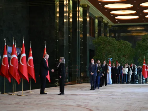 Cumhurbaşkanı Erdoğan, tebrikleri kabul etti - fotoğraf 1