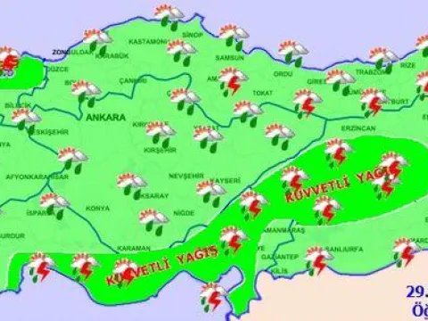 26 sarı, 4 turuncu uyarı! Şiddetli yağışlarla sel tehlikesi - fotoğraf 2