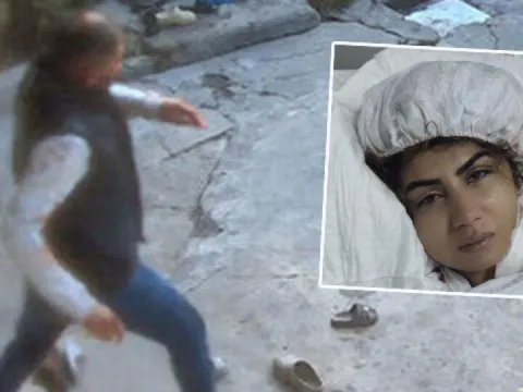 Anne kızı bıçaklamaya giderken kameraya yansıdı - fotoğraf 1