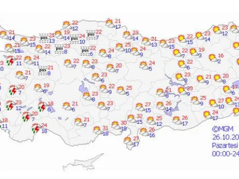 5 kent için "alarm" verildi... 3 bölgede yağış var - fotoğraf 2