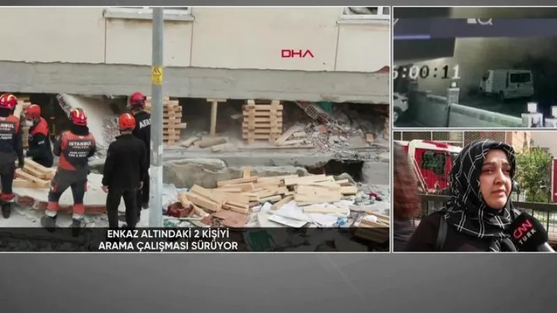 Yan binadakiler o anları anlattı: "Bomba gibi bir gürültüyle uyandık"