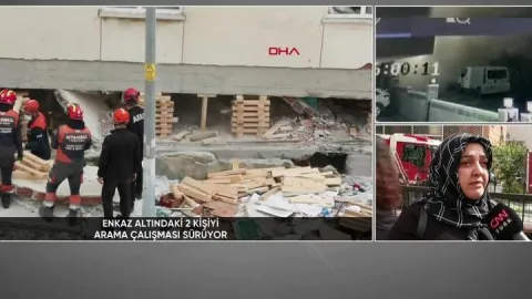 Yan binadakiler o anları anlattı: "Bomba gibi bir gürültüyle uyandık"