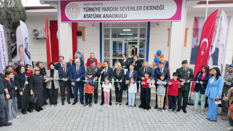 Yardım Sevenler Derneği'nden Hatay'a Atatürk Anaokulu
