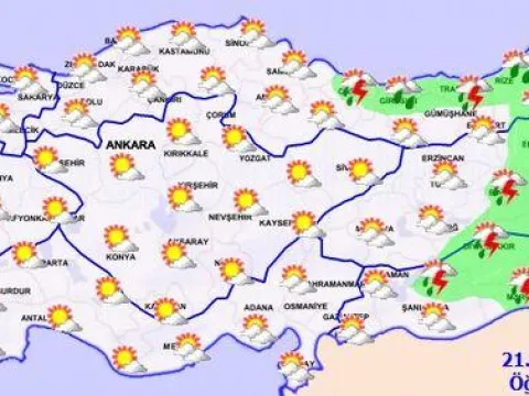 3 bölge için sağanak uyarısı! Sıcaklıklar mevsim normalinde - fotoğraf 2