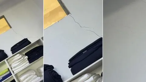 Yeni görüntü: Maltepe'deki bina çökmeden önce çatlakları görüntülemişler
