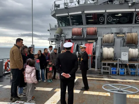 TCG Işın arama kurtarma gemisi Tekirdağ'da ziyarete açıldı - fotoğraf 1