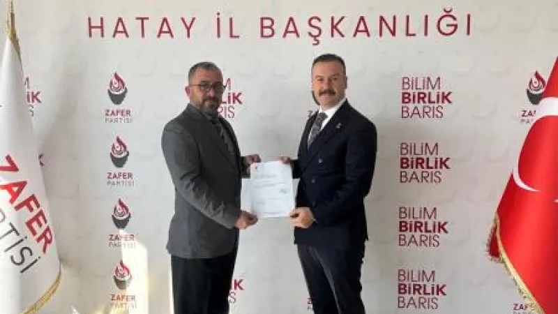 ZAFER PARTİSİ'NİN ANTAKYA İLÇE BAŞKANI TÜRKER ÖZKAYA