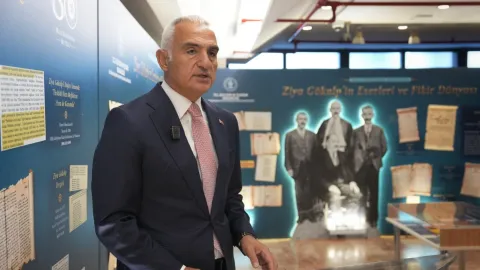 Ziya Gökalp'in doğumunun 150'nci yılına özel sergi. Milli Kütüphane'de açıldı