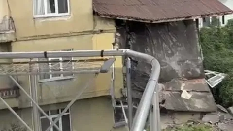 Zonguldak'ta sağanak felaketi: Dün duvarı yıkılan ev bugün tamamen çöktü
